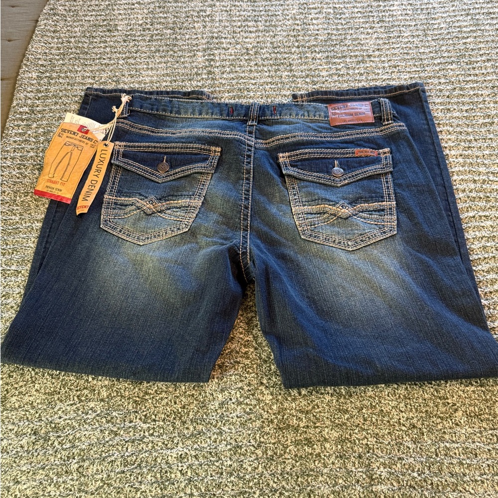 Seven7 Men's Blue Jeans
